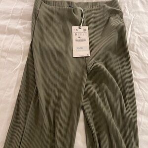 Zara Olive Wide Leg Pant
